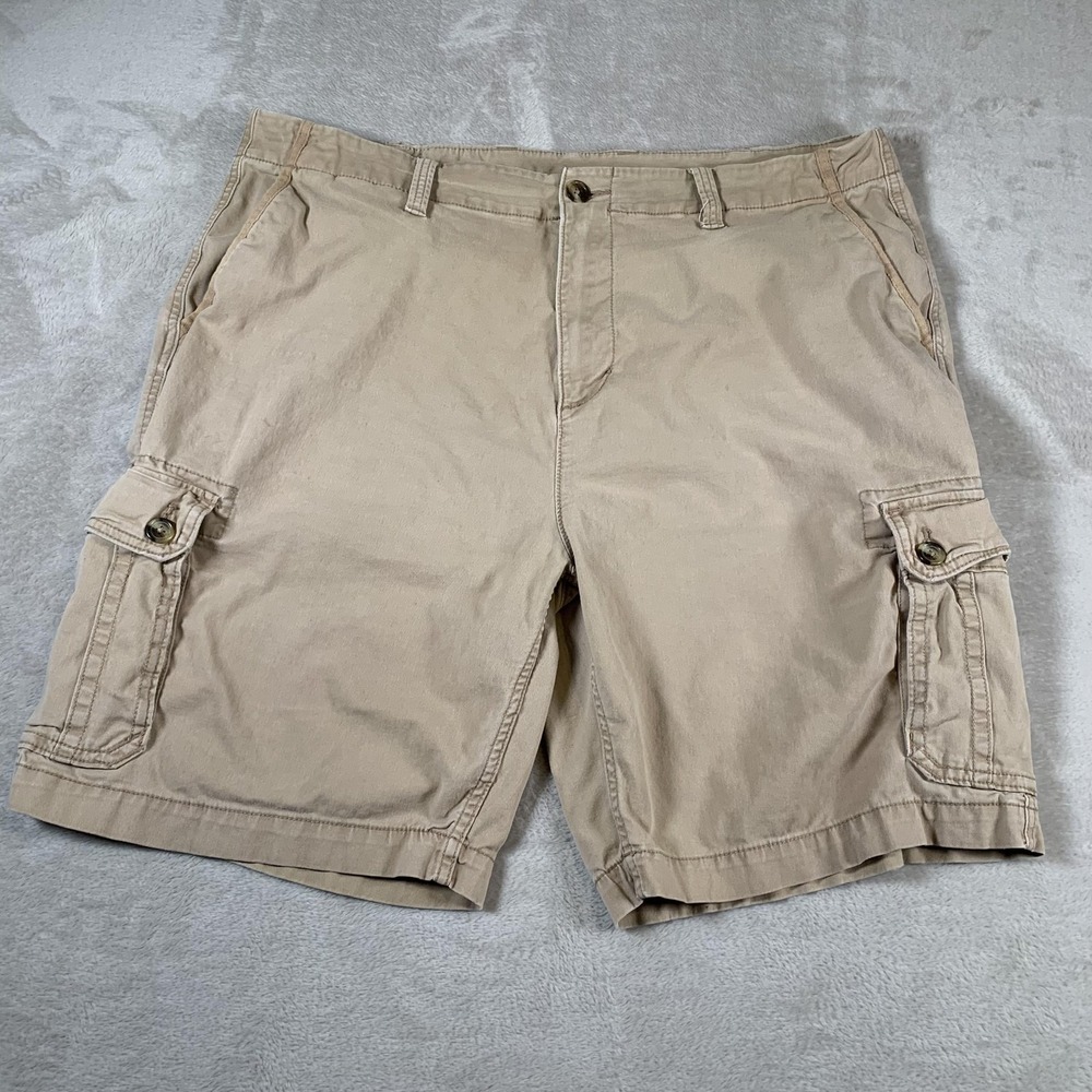 Old Navy Cargo Shorts Mens 40 Khaki Tan Classic Casual Pockets Outdoor Summer